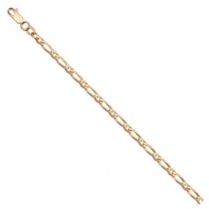 Figaro gold bracelet onlyway jewelry gold jewellery