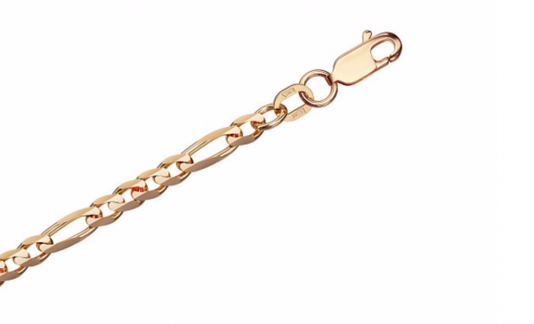 Chain Figaro Cuatro 14K Gold Necklace