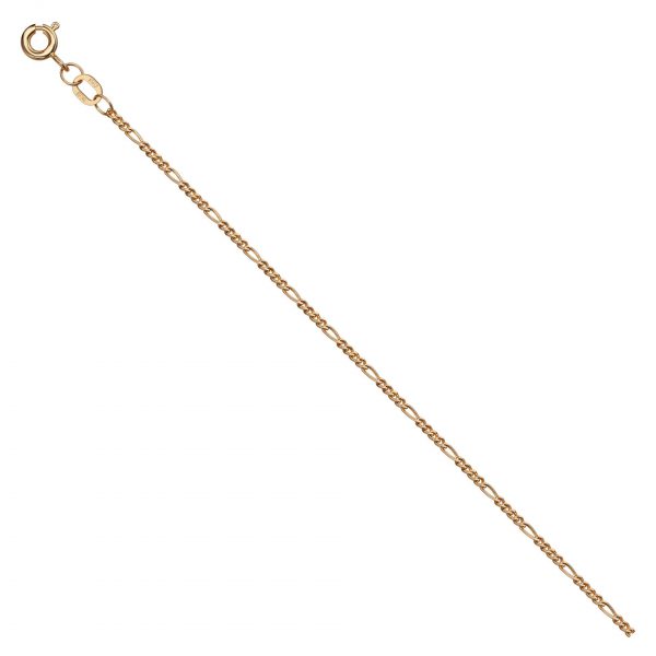 Chain Figaro Cuatro 14K Gold Necklace