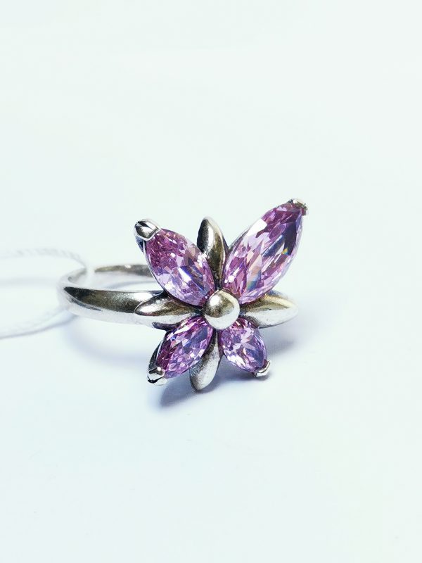 Sparkling Butterfly Silver Ring 925 Sterling Silver