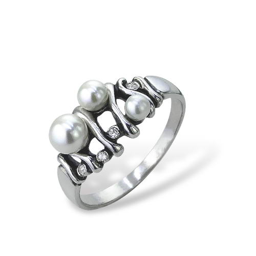Uniqueness Pearl Ring 925 Sterling Silver