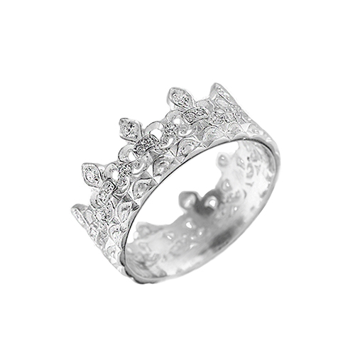 Crown Silver Ring 925 Sterling Silver