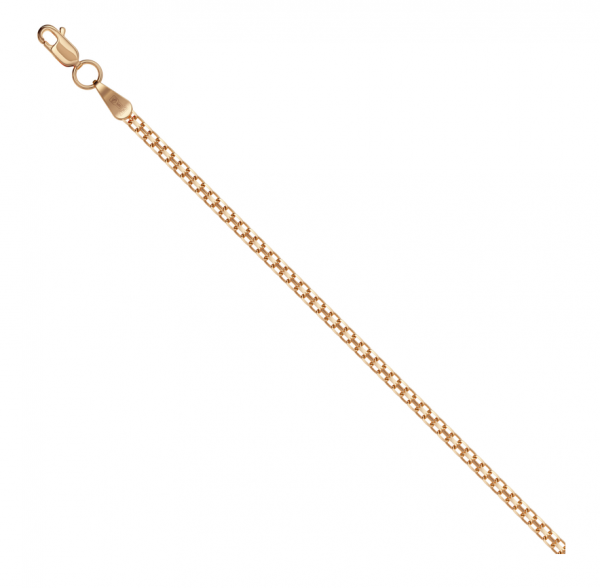 14ct Rose Gold Diamond Cut Bismarck Necklace