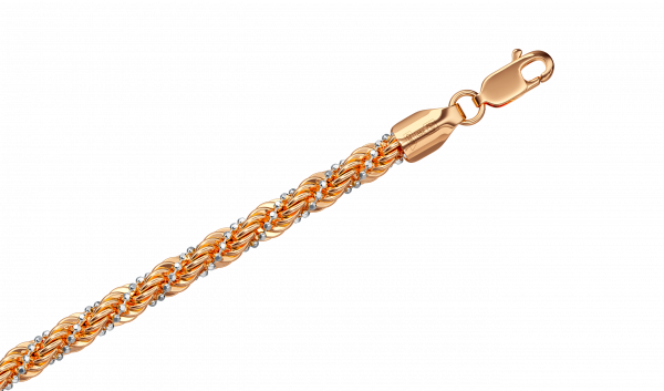 Twisted Gold Chain Bracelet StarDust Collection