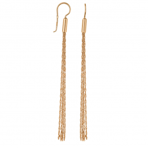 rose gold tassel earrings gold jewellery onlyway jewelry