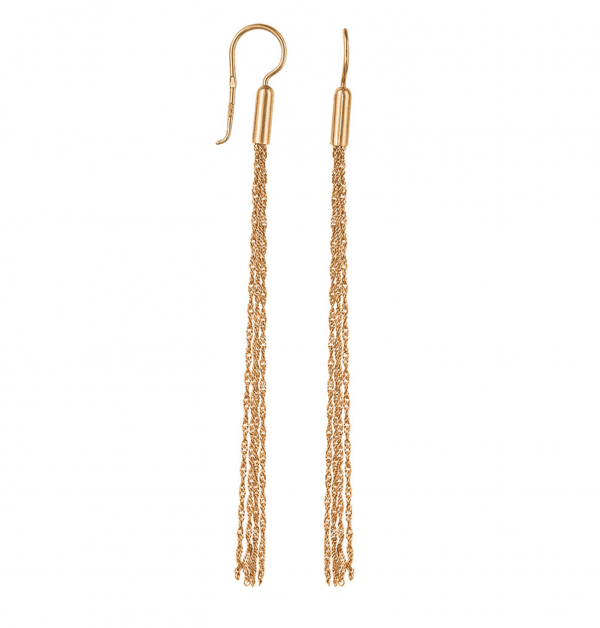 rose gold tassel earrings gold jewellery onlyway jewelry