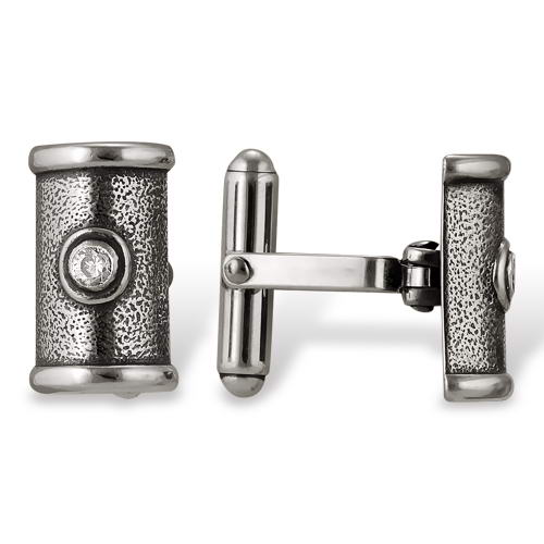 Cuff Links Bamboo Sterling Silver 925