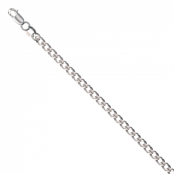 Platinum 950 Double Rombo Chain Necklace