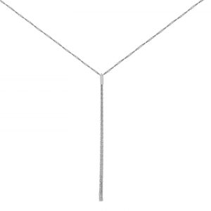 StarDust 14ct White Gold Tassel Necklace