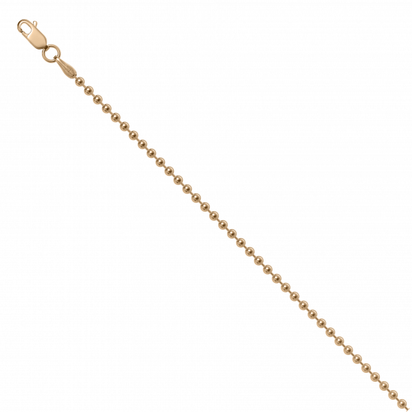 Bead Ball Necklace 14CT Rose Gold Vermeil on Sterling Silver 925
