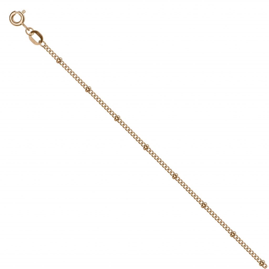 Buy Saturna Chain Necklace 14ct Rose Gold Vermeil in London, UK with