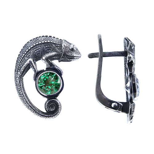 Chameleon Silver Earrings Onlyway Jewelry