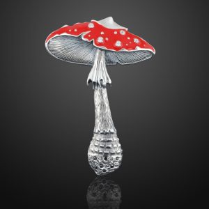 Magic Mushroom Brooch Onlyway Jewelry Sterling Silver 925