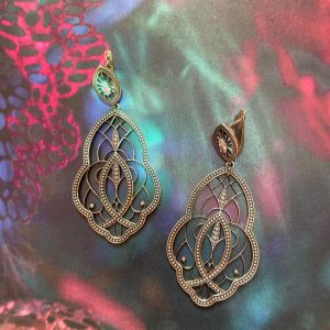 Divine Earrings Sterling Silver Onlyway Jewelry Artisan Hand Crafted