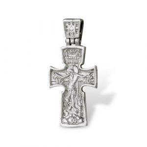 Crucifix Cross Silver Pendant Orthodox Christian Cross Onlyway Jewelry