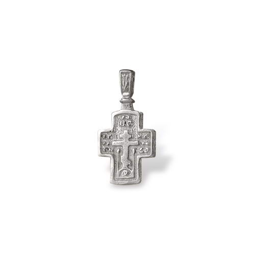 Small Religious Cross Pendant Sterling Silver by Onlyway Jewelry